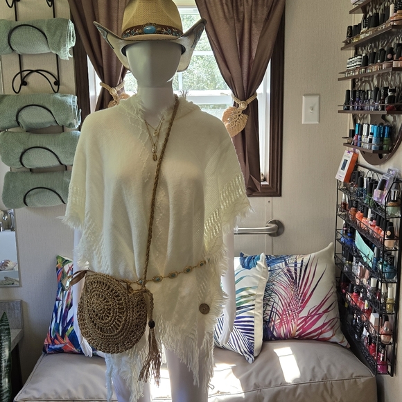 New! Beach Cover up Pullover Shawl(Coastal Couontry) - Picture 5 of 7